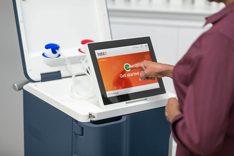 Outset Medical Tablo hemodialysis system patient uses Outset Medical’s portable dialysis machine
