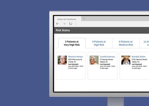 Swift Medical product photo computer screen with screenshot of Swift Medical platform