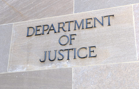 Department of Justice DOJ The Department of Justice building