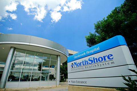 An image of an exterior sign outside a Northshore Health facility