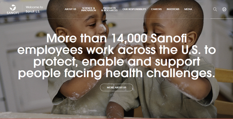 Sanofi new look for web sites Sanofi new look for web sites