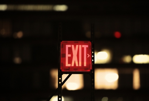 Exit sign red Red Exit sign