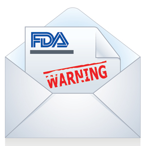 FDA warning envelope FDA