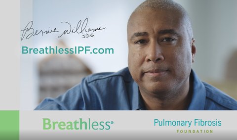 Bernie Williams in Boehringer Ingelheim IPF awareness campaign Bernie Williams in Boehringer Ingelheim IPF awareness campaign