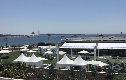 Cannes Lions Health tents outside scene 2018 Cannes Lions Health tents outside scene 2018