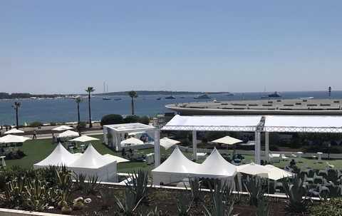 Cannes Lions Health tents outside scene 2018