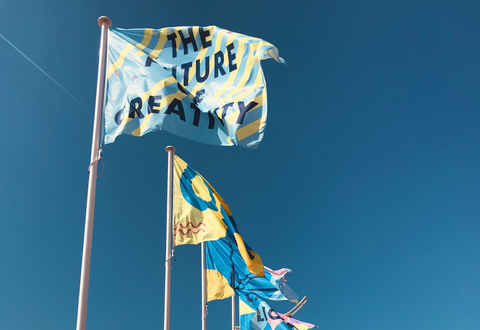 Cannes Lions creativity flag Flags flying outside Cannes Lions 2019