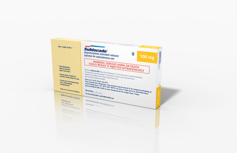 Indivior Sublocade opioid use disorder treatment box Indivior Sublocade opioid use disorder treatment box