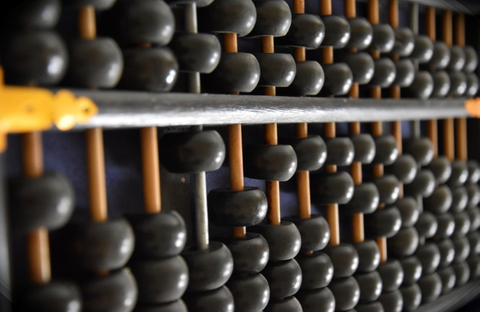 Black abacus counting money sales dollars cash Abacus