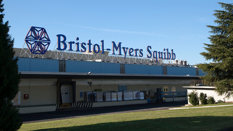 Bristol-Myers Squibb plant Anagni, Italy 2019 outside of building