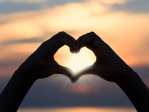 Hands forming heart Hands forming heart