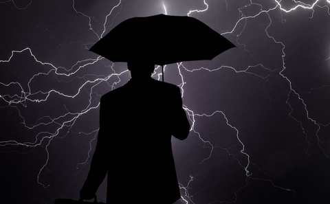 economic rainstorm illo chip decline illo