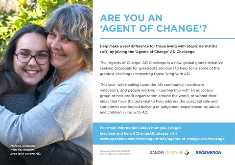 Sanofi Regeneron agents of change AD promotional material Sanofi Regeneron AD promotional material