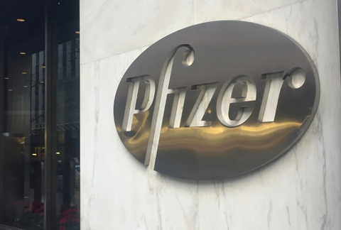 Pfizer logo sign Pfizer sign