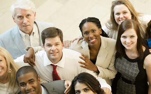 Diverse group of employees Diverse group of employees