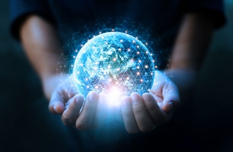 hands holding globe hands holding globe