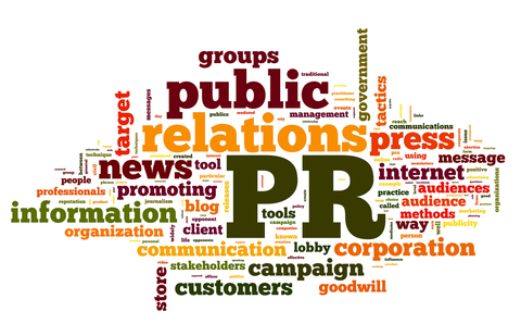 PR/public relations word cloud PR/public relations word cloud