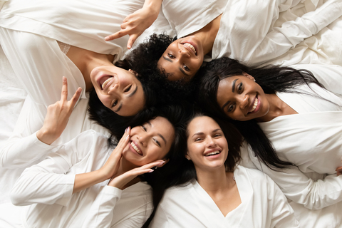 Different women skin types for dermatology story Different women skin types for dermatology story