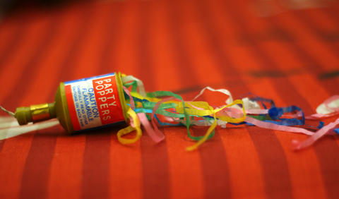 Party pooper sad party popper