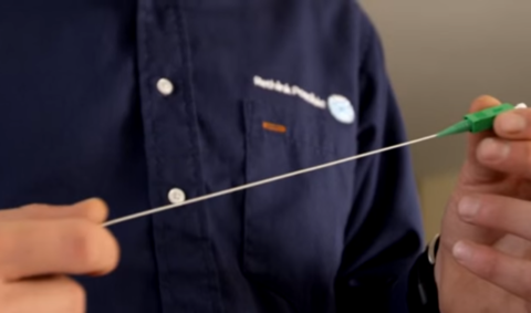 Screencap of AT&T GigaPower fiber thread (Image: AT&T) Length of fiber thread used to install AT&T GigaPower in MDUs - screencap