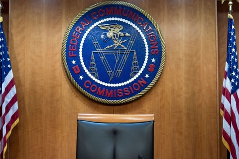 FCC logo and dais FCC meeting room