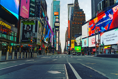 Empty Times Square, New York Empty Times Square, New York