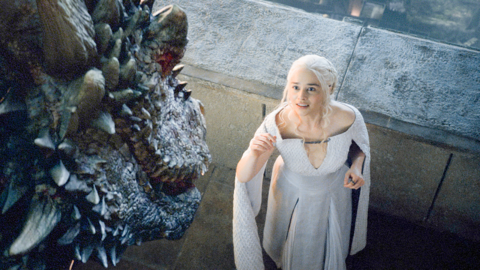 HBO Game of Thrones Meesa (HBO) Game of Thrones - Emilia Clarke. Image courtesy of HBO
