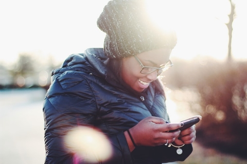 Smartphone woman Smartphone woman