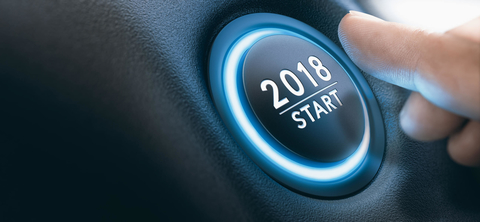 2018 start button Start button with 2018