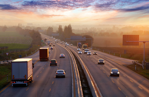 Highway Highway with cars