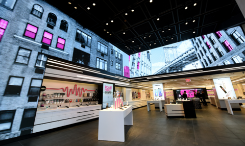T-Mobile store Times Square interior - 800 px (T-Mobile) T-Mobile's Signature store in Times Square, NYC