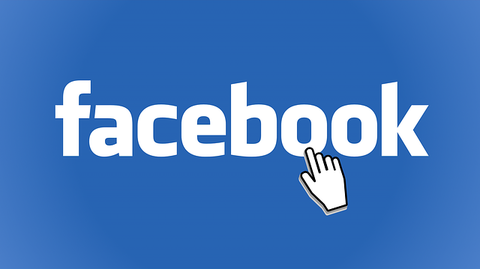 facebook-hand facebook logo