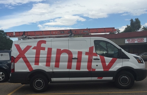 Comcast Xfinity van Comcast Xfinity van