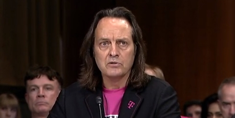 T-Mobile CEO John Legere at Senate hearing (Mike Dano / FierceWireless) T-Mobile CEO John Legere at Senate hearing (Mike Dano / FierceWireless)