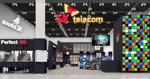 SK Telecom SK Telecom booth at MWC18