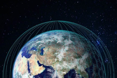 OneWeb LEO constellation rendering OneWeb LEO constellation