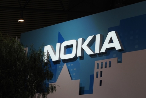 Nokia sign Nokia sign at MWC18