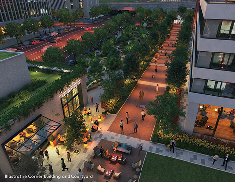 AT&T 5G smart city illustration AT&T 5G smart city illustration