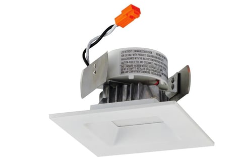 Onyx Squares Nora Lighting introduced Onyx squares, square-shaped LED retrofit downlights with deep-set optics.