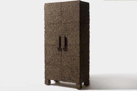 Sobreiro collection Brazilian duo The Campana Brothers launched a new collection called the Sobreiro, which includes one armchair and three cabinets made of cork.