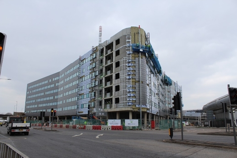 Holiday Inn Express London-Heathrow Terminal 4, UK Arora Group's dual-branded Heathrow Terminal 4 airport hotel has entered the final stage of construction.