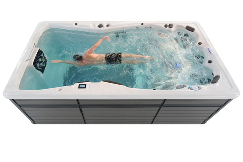 H2X Fitness Swim Spa Master Spas designers changed the user interface to make operating a Master Spas hot tub or swim spa intuitive.