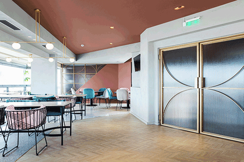 Evripidis Hotel The Evripidis Hotel in Athens, Greece unveiled a new rooftop concept following a redesign from Athens-based design studio Fluo.