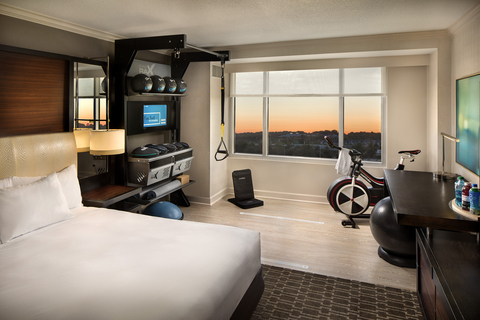 Hilton Five Feet to Fitness Guestroom Hilton Five Feet to Fitness Guestroom