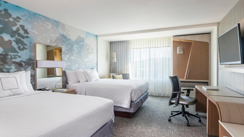 Courtyard by Marriott Indianapolis West-Speedway Guestroom A guestroom with two beds