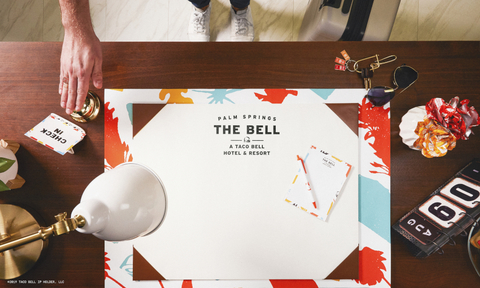Taco Bell Front Desk The front desk of The Bell: A Taco Bell Hotel and Resort