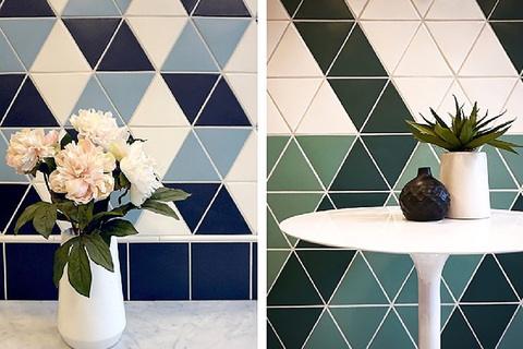 Kaleidoscope collection Available in triangle and square porcelain tiles, Kaleidoscope is suitable for residences and light commercial floor applications, along with pools, spas, fountains and steam rooms.