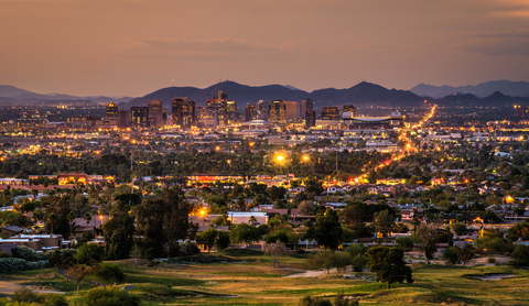 Phoenix Skyline The Best Western Plus Executive Residency Phoenix-Happy Valley is the first of 35 dual-branded hotels in Best Western's development pipeline.