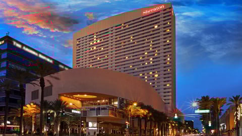 Sheraton Grand Phoenix Hotel After revealing its new guestroom and lobby prototypes for the Sheraton brand, Marriott acquired a 1,000-room hotel in Phoenix to show it all off.