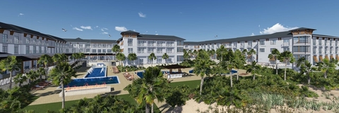 The Embassy Suites by Hilton St. Augustine Beach Oceanfront Resort The Embassy Suites by Hilton St. Augustine Beach Oceanfront Resort is owned and developed by Key International and managed by Hospitality Ventures Management Group.